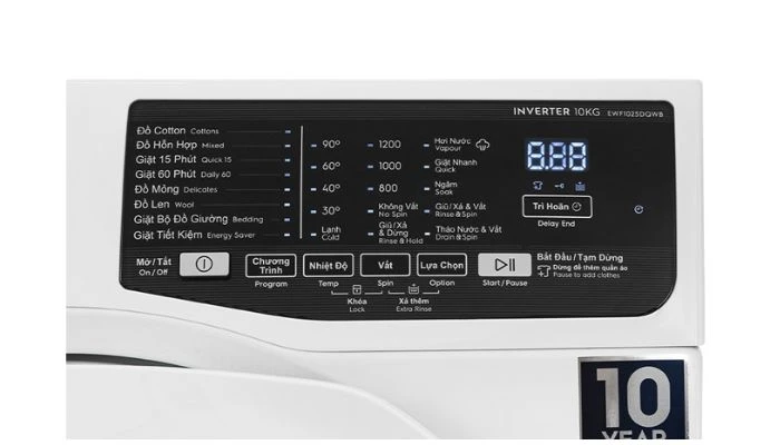 Máy Giặt Electrolux 10kg EWF1025DQWB